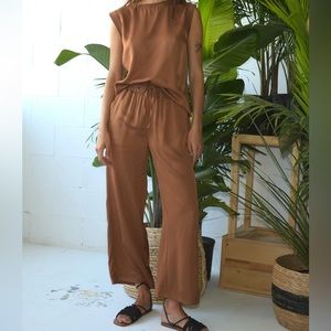 Melissa Nepton Orti satin pant